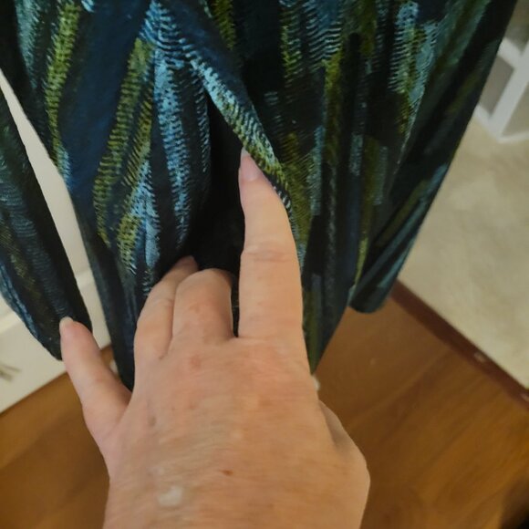 Susan Graver Regular Printed Novelty Knit Duster Cardigan ONLY - M A366174 - Picture 4 of 8